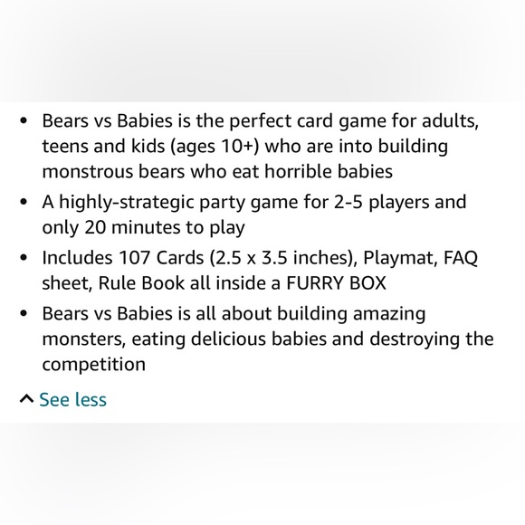 NEW ……Bears vs Babies game.  Super fun ages 8 - adults!! - Picture 7 of 7
